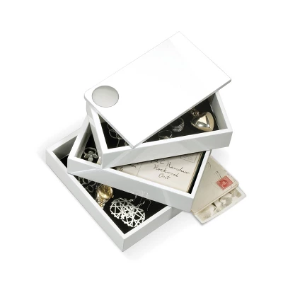 Spindle Jewelry Storage Box White - Umbra 9 Spindle Jewelry Storage Box White - Umbra - Image 7