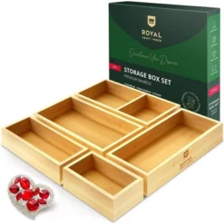 Royal Craft Wood Universal Bamboo Storage Box Set -Lamps and Lighting Store GUEST a7e58c18 6d88 4964 b438 d52bad1fcc20