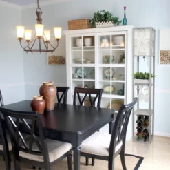 Etagere Organizer Storage Shelf Floor Lamp With Linen Shade Gray - Simple Designs -Lamps and Lighting Store GUEST a854bc15 07af 4dce 8df6 8ed4ae7eab46