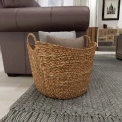 19" X 20" X 18" Brown Sea Grass Contemporary Storage Basket - Olivia & May 39 19" X 20" X 18" Brown Sea Grass Contemporary Storage Basket - Olivia & May -Lamps and Lighting Store GUEST a880b187 9fc7 45c9 b234 c2bf90a536af