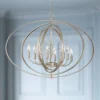 Possini Euro Design Tiller Champagne Satin Silver Pendant Chandelier 31 1/2" Wide Modern Open Orb Frame 8-Light Fixture For Dining Room Kitchen Island -Lamps and Lighting Store GUEST a8a2bf24 9121 401f 8fe8 e1b0b4ef7cc2