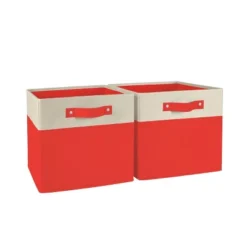 2pc Kids' 10.5" Two-Toned Folding Storage Bin Set - RiverRidge Home -Lamps and Lighting Store GUEST a8eac66a 9058 4bec 85c5 19ae38a31c4e
