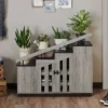 Kelville Shoe Storage Cabinet Vintage Gray - MiBasics