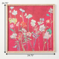 24.75"H Sullivans Bright Floral Watercolor Art, Multicolored -Lamps and Lighting Store GUEST aa7766d0 5fce 4838 aeb9 ffe21e0aef22