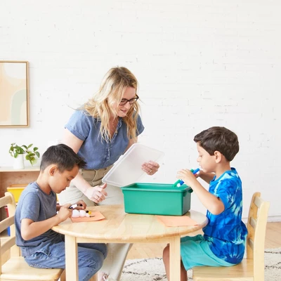 ECR4Kids Cubby Storage Bin With Non-Snap Lid, Plastic Conatiner, 10-Pack 5 ECR4Kids Cubby Storage Bin With Non-Snap Lid, Plastic Conatiner, 10-Pack - Image 3