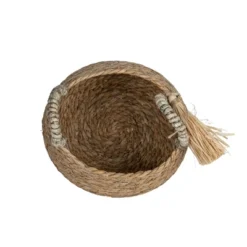 Brown Basket Woven Seagrass & Corn Husk By Foreside Home & Garden -Lamps and Lighting Store GUEST aca94118 9bca 47e8 b9ff e838930b272a