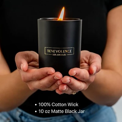 Benevolence LA Black Wax Scented Candle 5 Benevolence LA Black Wax Scented Candle - Image 3