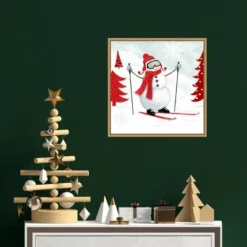 16" X 16" Snow Day I Snowman Skiing By Victoria Borges Framed Canvas Wall Art - Amanti Art 9 16" X 16" Snow Day I Snowman Skiing By Victoria Borges Framed Canvas Wall Art - Amanti Art -Lamps and Lighting Store GUEST acfe1e19 583b 4e92 b227 5f55405a2138