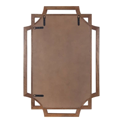 40" X 27" Minuette Wood Framed Wall Mirror Natural - Kate & Laurel All Things Decor 5 40" X 27" Minuette Wood Framed Wall Mirror Natural - Kate & Laurel All Things Decor - Image 3