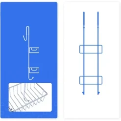 Bamodi 27" X 7" Stainless Steel Hanging Shower Caddy With 2 Towel Hooks - Silver 7 Bamodi 27" X 7" Stainless Steel Hanging Shower Caddy With 2 Towel Hooks - Silver -Lamps and Lighting Store GUEST ad31ce63 d74d 414f 9f9a 45f447864d0d