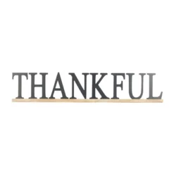 Wood Sign Thankful Wall Decor Black - Olivia & May -Lamps and Lighting Store GUEST ae1c4e8c 1e28 4893 80c2 a38a83119dc3