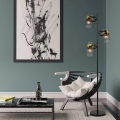 67.25" Echo Black Painted Metal Mesh Three Drum Shade Candlestick Floor Lamp - River Of Goods 12 67.25" Echo Black Painted Metal Mesh Three Drum Shade Candlestick Floor Lamp - River Of Goods -Lamps and Lighting Store GUEST ae75d2bd d716 4a3a 9fa0 04a693cddeab