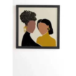Domonique Brown Black Love No. 1 Framed Wall Art Black - Deny Designs -Lamps and Lighting Store GUEST ae8bafc4 e631 44de 9cc6 a534e8fc65bc