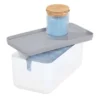 Cade Lidded Storage Bin White/Gray - IDESIGN 2 Cade Lidded Storage Bin White/Gray - IDESIGN -Lamps and Lighting Store GUEST af2da6d0 90e1 4509 b563 c151208c5dc2