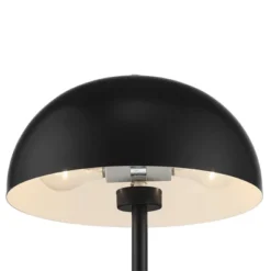 360 Lighting Rhys Modern Mid Century Luxury Accent Table Lamps 19 1/2" High Set Of 2 Black Metal Dome Shaped Shade For Bedroom Living Room Bedside -Lamps and Lighting Store GUEST afbd033a 2922 4e99 87d8 ba1c0443da10