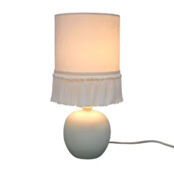 Small Table Lamp With Fringe Shade Off-White (Includes LED Light Bulb) - Opalhouse™ Designed With Jungalow™ -Lamps and Lighting Store GUEST b032319a c7f7 464d ab2a a2536f5698f3