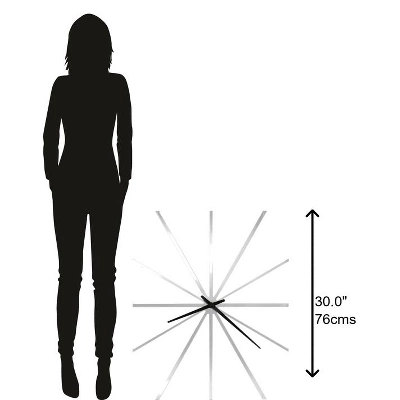 Howard Miller 625616 Howard Miller Zander Wall Clock 625616 Gloss White 4 Howard Miller 625616 Howard Miller Zander Wall Clock 625616 Gloss White - Image 2