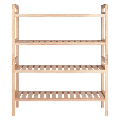 2pc Mercury Stackable Shoe Rack Set Natural - Winsome 6 2pc Mercury Stackable Shoe Rack Set Natural - Winsome - Image 4