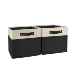 2pc Kids' 10.5" Two-Toned Folding Storage Bin Set - RiverRidge Home -Lamps and Lighting Store GUEST b0cd9c0c 2716 47bb 9142 06532c147172