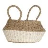 White Rope & Seagrass Belly Basket - Foreside Home & Garden -Lamps and Lighting Store GUEST b0deb179 ea88 4d2f b389 efa32ed52278