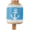 Set Of 3 Wood Buoy Anchor Sailboat And Ship Wheel Wall Decors With Hanging Rope Blue - Olivia & May -Lamps and Lighting Store GUEST b2862cf2 7d37 48d6 8340 57381dd83c14