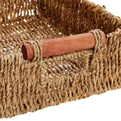Juvale Set Of 3 Small Wicker Baskets For Storage, Woven Nesting Bins With Handles For Bathroom Towels And Toilet Paper Organization, Shelf 3 Sizes -Lamps and Lighting Store GUEST b34aab0d c178 41e2 9e9d 80b4b617970a