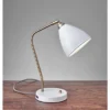 16" X 21" Chelsea Desk Lamp White - Adesso -Lamps and Lighting Store GUEST b34ece85 1e73 40c4 aed7 47d0b271f615