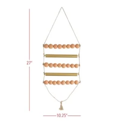 Beaded Ladder Wall Hanging Terracotta, Metal & Jute By Foreside Home & Garden -Lamps and Lighting Store GUEST b3c55924 fddd 4e6a 8266 01219c550b66