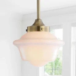 7.2" Adjustable Metal/Glass Kurtz Drop Pendant (Includes Energy Efficient Light Bulb) - JONATHAN Y 12 7.2" Adjustable Metal/Glass Kurtz Drop Pendant (Includes Energy Efficient Light Bulb) - JONATHAN Y -Lamps and Lighting Store GUEST b3cf3b79 b6f7 4eee 852a 8165b2f8f623