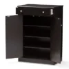 Dariell Modern And Contemporary Finished Shoe Cabinet Dark Brown - Baxton Studio -Lamps and Lighting Store GUEST b5c80a20 f505 4264 a6e6 ee906149209c