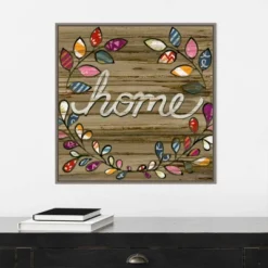 22" X 22" Love And Laughter IV By June Erica Vess Framed Canvas Wall Art Gray Wash - Amanti Art -Lamps and Lighting Store GUEST b6513444 a790 4c24 a061 e6a8cdfeeb49