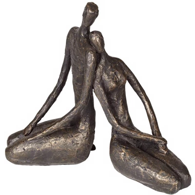 Dahlia Studios Loving Couple 11 1/2" Wide Bronze Sculpture 4 Dahlia Studios Loving Couple 11 1/2" Wide Bronze Sculpture - Image 2