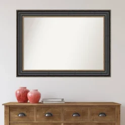 42" X 30" Non-Beveled Thomas Black Bronze Wall Mirror - Amanti Art 15 42" X 30" Non-Beveled Thomas Black Bronze Wall Mirror - Amanti Art -Lamps and Lighting Store GUEST b8793e7e 9be2 4ffd 9aee 278821a964d1