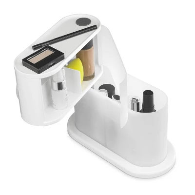 Two Tier Swivel Base Bath Storage - Polder 3 Two Tier Swivel Base Bath Storage - Polder