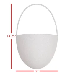 Textured Wall Pocket Gray Metal - Foreside Home & Garden -Lamps and Lighting Store GUEST b937de03 e801 42f7 be5f db9f6e6ff6d8