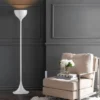 69.5" Metal Joyce Floor Lamp (Includes LED Light Bulb) White - JONATHAN Y