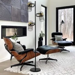 67.25" Echo Black Painted Metal Mesh Three Drum Shade Candlestick Floor Lamp - River Of Goods 14 67.25" Echo Black Painted Metal Mesh Three Drum Shade Candlestick Floor Lamp - River Of Goods -Lamps and Lighting Store GUEST ba1df746 b029 4430 b810 c9324c5432b9