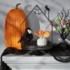 Metal Black Haunted House Halloween Decorative Tray - Hyde & EEK! Boutique™
