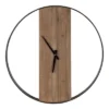 24" X 24" Ladd Round Numberless Wall Clock Natural/Black - Kate & Laurel All Things Decor -Lamps and Lighting Store GUEST ba30d36a 44b5 4b4c b8da 8dd613665e1a