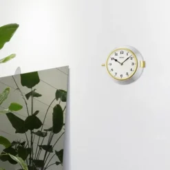 Seiko 8" Nao Wall Clock, Silver & White -Lamps and Lighting Store GUEST ba38813e aace 44eb 9836 acade96c66ce