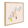 24" X 24" Sylvie Plant Love Square Framed Canvas Wall Art By Kate Aurelia Holloway Natural - Kate And Laurel -Lamps and Lighting Store GUEST ba7e5072 05cb 47fb ab34 59413c23edf4