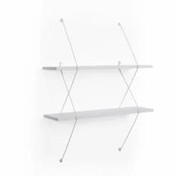 38.5" X 31.5" Two-Tier Wire Bracket Shelves - Danya B. -Lamps and Lighting Store GUEST bb2e23e7 ce59 46ba a3ba 634686f8818a