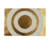 Metal Geometric Target Wall Decor Gold - CosmoLiving By Cosmopolitan