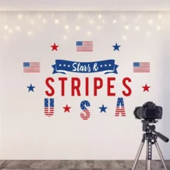 Big Dot Of Happiness Stars & Stripes - Peel And Stick Patriotic Party Decoration - Wall Decals Backdrop -Lamps and Lighting Store GUEST bd56f8b5 02df 412c 9f03 308b7ee0bcec
