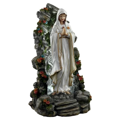 Design Toscano Blessed Virgin Mary Illuminated Garden Grotto Sculpture - Multicolored 4 Design Toscano Blessed Virgin Mary Illuminated Garden Grotto Sculpture - Multicolored - Image 2