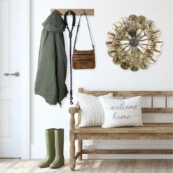 Brass Patina Sunflower Indoor/Outdoor Wall Décor - Southern Patio -Lamps and Lighting Store GUEST bed0dbc9 8293 4397 9383 c92b4b53c7ed