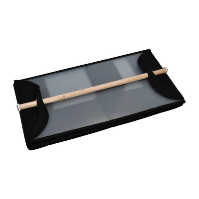 Household Essentials 4 Pocket Wide Organizer With Hangbar Black 4 Household Essentials 4 Pocket Wide Organizer With Hangbar Black - Image 2