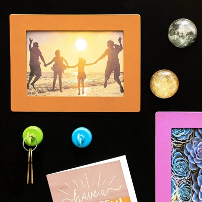 Juvale 15-Pack 4x6 Magnetic Picture Frames For Refrigerator, Locker, Office, Kitchen Cabinet, Classroom, Holds 4x6 Photos, 5 Colorful Borders 4 Juvale 15-Pack 4x6 Magnetic Picture Frames For Refrigerator, Locker, Office, Kitchen Cabinet, Classroom, Holds 4x6 Photos, 5 Colorful Borders - Image 2