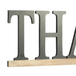 Wood Sign Thankful Wall Decor Black - Olivia & May -Lamps and Lighting Store GUEST bf452418 e18d 4b6d ae0c 3e2e22e8b1f9