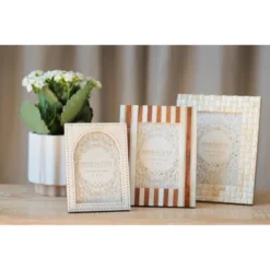 Shiraleah Ariston Stripe Inlaid 4x6 Picture Frame